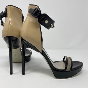 Designer Jason Wu sexy Nude & Black Platform heel
